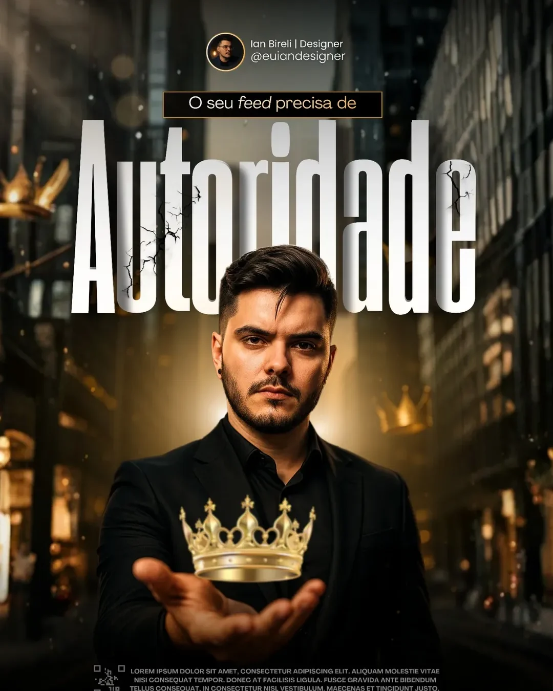 👑 Se o seu feed não comunica autoridade, alguém com menos experiência pode parecer mais profis